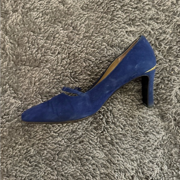 ST. JOHN Women’s Vintage Suede Square Toe Block Heels - Picture 12 of 12